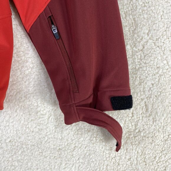 Solaris Jacket Mens Sz Med Red Full Zip Soft Polyester Zip Pockets Hooded Soft - Picture 4 of 12